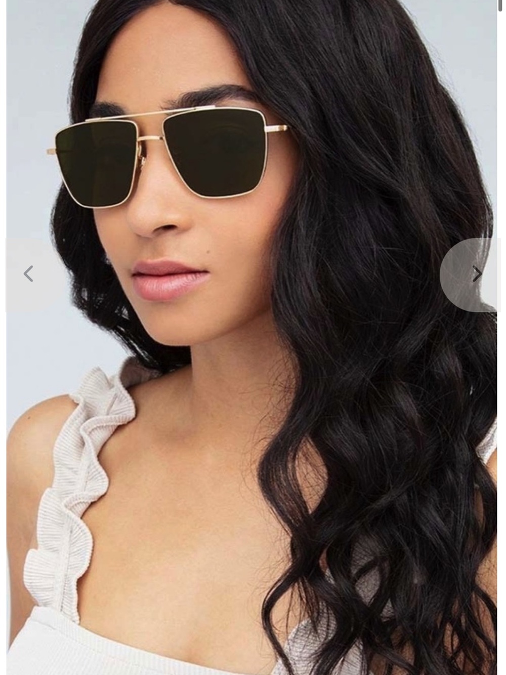 KREWE Bolden Gold & Black Aviator Sunglasses